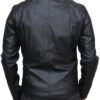  	Batman Begins Black Leather Jacket