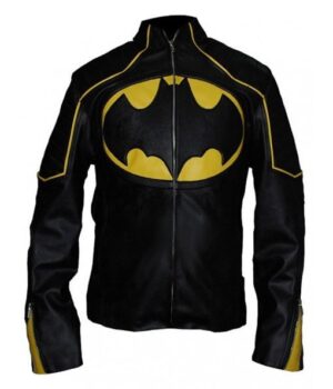  	Batman Lego PU Leather Jacket