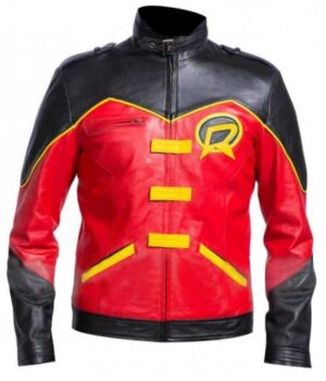  	Batman Red Robin Leather Jacket