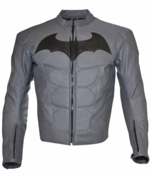  	Arkham Knight Batman Black Logo Grey Jacket