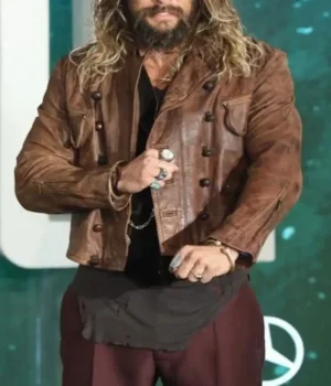  	Justice League Aquaman Distressed Jacket