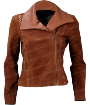  	Justice League Wonder Woman Brown Jacket