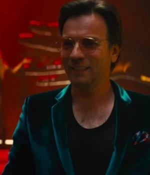  	Birds of Prey Ewan McGregor Velvet Blazer