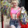  	Birds Of Prey Harley Quinn PVC Material Jacket