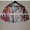  	Birds Of Prey Harley Quinn PVC Material Jacket