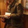  	Tim Blake Nelson Watchmen Brown Leather Jacket
