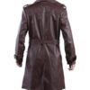  	Jackie Earle Haley Watchmen Brown Leather Coat