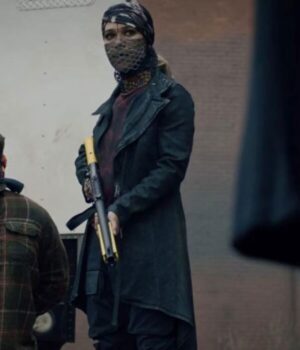  	Pirate Jenny Watchmen Black Long Leather Coat