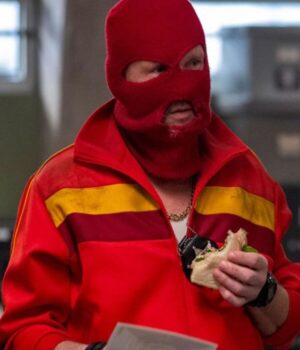  	Andrew Howard Watchmen Red Fleece Jacket