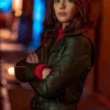  	The Flash Natalie Dreyfuss Black Leather Jacket