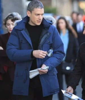  	Wentworth Miller The Flash Hooded Coat