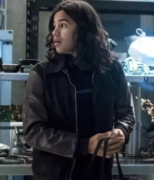  	The Flash Carlos Valdes Letterman Jacket