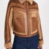  	Superman & Lois S03 Tayler Buck Sherpa Fur Leather Jacket