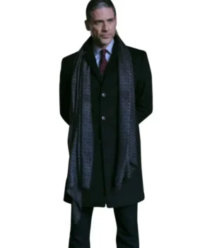  	Superman and Lois Morgan Edge Black Dinner Wool Coat