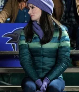  	Superman and Lois Lane Green Puffer Zip Up Parachute jacket