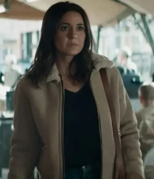  	Superman and Lois Lana Lang Cushing Bomber Fur Collar Jacket