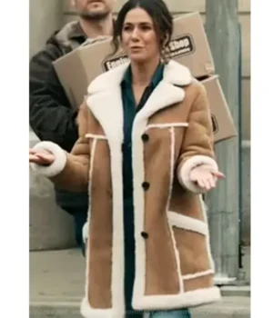  	Superman And Lois Shearling Fur Lana Lang Coat