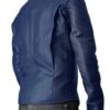  	Superman Man Of Steel Blue PU Leather Jacket