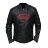  	Batman Vs Superman Black Leather Jacket