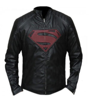  	Batman Vs Superman Black Leather Jacket