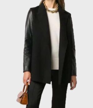  	Superman and Lois Lane Leather Sleeves Blazer