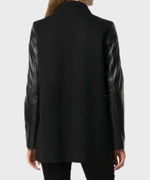 Superman and Lois Lane Leather Sleeves Blazer Superman and Lois Lane Leather Sleeves Blazer