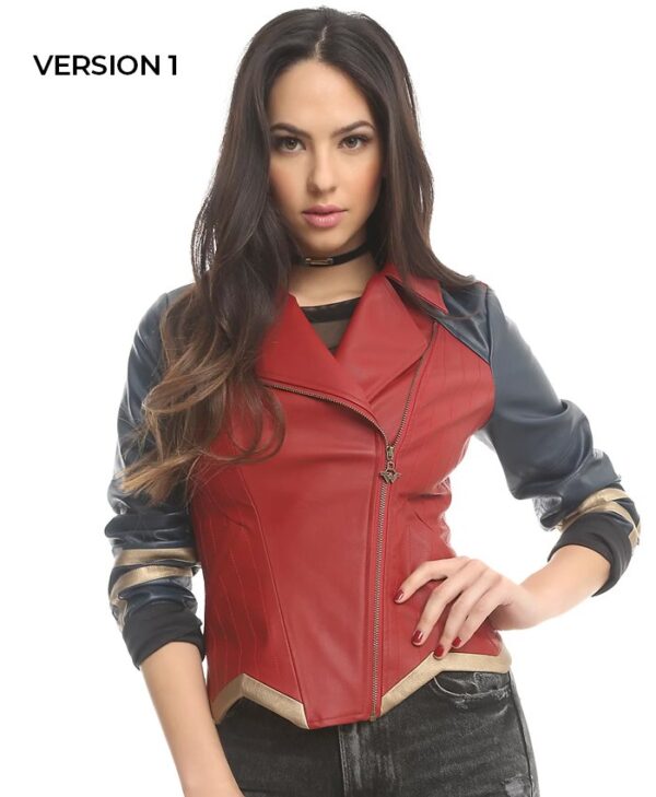 Wonder Woman Diana of Themyscira PU Leather Jacket Wonder Woman Diana of Themyscira PU Leather Jacket