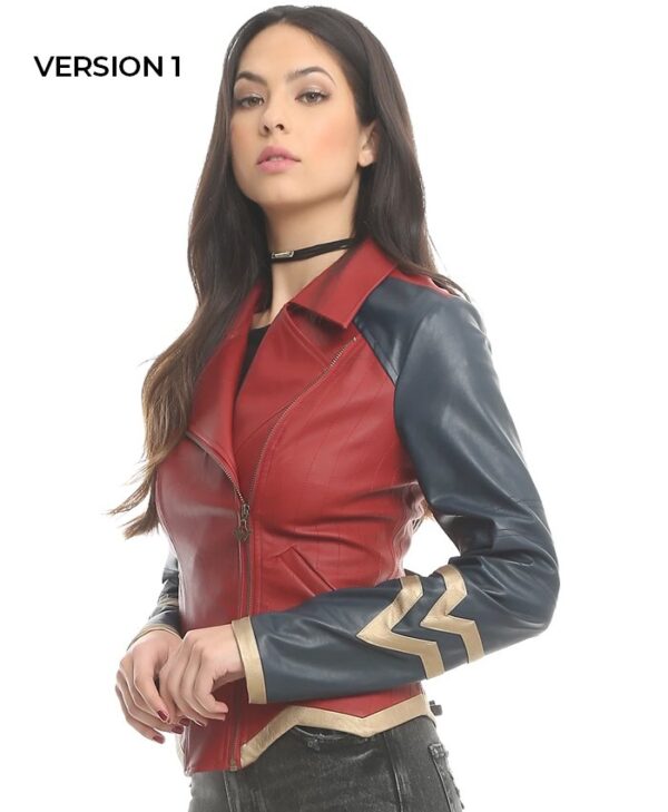 Wonder Woman Diana of Themyscira PU Leather Jacket Wonder Woman Diana of Themyscira PU Leather Jacket