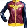 Wonder Woman Diana of Themyscira PU Leather Jacket Wonder Woman Diana of Themyscira PU Leather Jacket