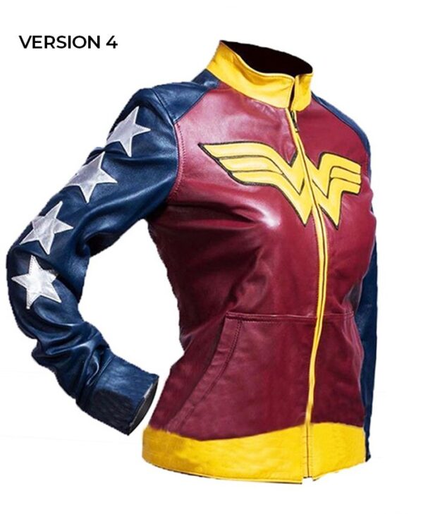 Wonder Woman Diana of Themyscira PU Leather Jacket Wonder Woman Diana of Themyscira PU Leather Jacket