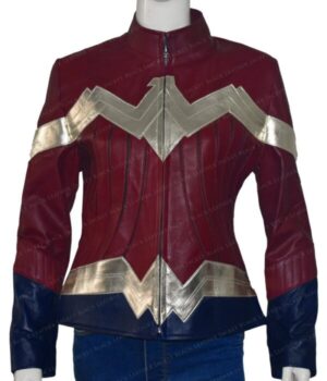  	Wonder Woman Leather Jacket