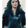  	Wonder Woman Diana Prince Black Coat