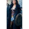  	Wonder Woman Diana Prince Black Coat