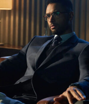  	The Gray Man Rege-Jean Page Single Breasted Black Blazer