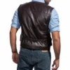 Chris Pratt Jurassic World Leather Brown Utility Vest Chris Pratt Jurassic World Leather Brown Utility Vest