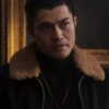 	The Gentlemen Henry Golding Black Fur Collar Jacket
