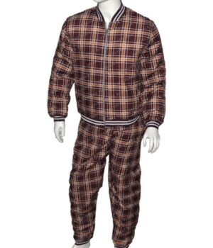  	Colin Farrell The Gentlemen Coach Brown Tracksuit