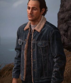  	Video Game Uncharted Samuel Drake Denim Jacket