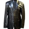  	Mission Impossible Tom Cruise Black Real Leather Coat