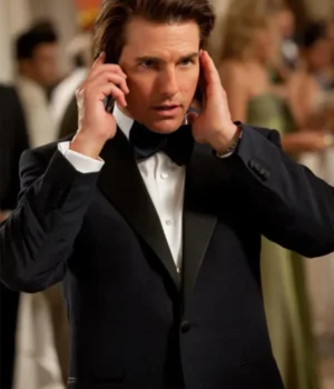  	Tom Cruise Mission Impossible Black Tuxedo Suiting Coat
