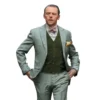  	Benji Dunn Mission Impossible Fallout Plaid Formal Tuxedo Suit