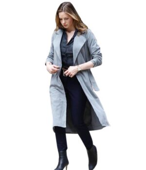  	Rebecca Ferguson Mission Impossible Gray Trench Coat