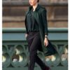  	Mission Impossible Rebecca Ferguson Green Trench Coat