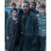  	Maze Runner The Death Cure Giancarlo Esposito Black Leather Shearling Coat
