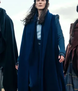  	The Wheel Of Time Rosamund Pike Blue Long Coat