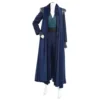  	The Wheel Of Time Rosamund Pike Blue Long Coat