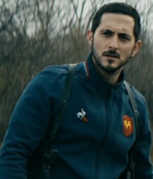  	The Boys Frenchie Blue Cotton Bomber Jacket