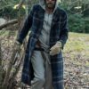  	Jeffrey Dean Morgan The Walking Dead Season Plaid Coat