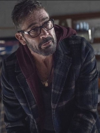 Jeffrey Dean Morgan The Walking Dead Season Plaid Coat Jeffrey Dean Morgan The Walking Dead Season Plaid Coat
