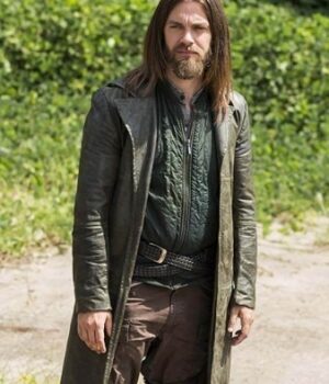  	The Walking Dead Paul Jesus Rovia Real Leather Coat